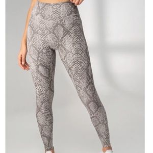 Balance Athletica Gray Snake Print Leggings